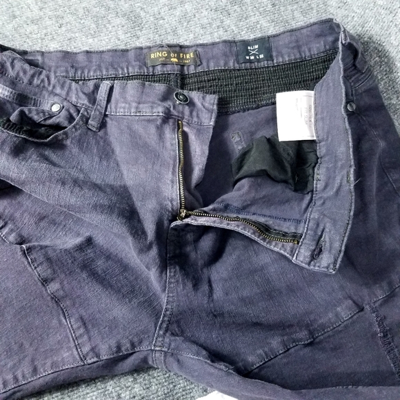 Ring of FIRE Men's jeans Slim size W38 L32 purple - Picture 8 of 10
